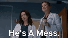 Greys Anatomy Amelia Shepherd GIF - Greys Anatomy Amelia Shepherd Hes A Mess GIFs