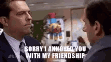 Andy The Office GIF - Andy The Office Annoyed You With Friendship GIFs