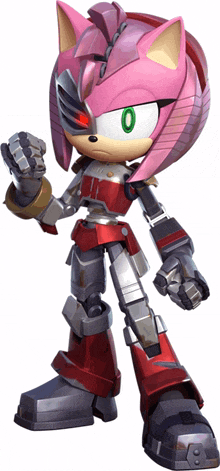 rusty rose amy rose sonic prime sonic forces speed battle artwork