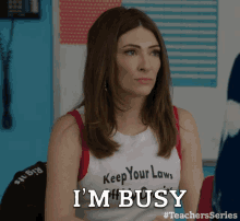 Im Busy Busy Girl GIF - Im Busy Busy Girl Not Interested GIFs