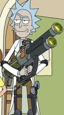 Rick And Morty Big Gun GIF - Rick And Morty Big Gun Bfg GIFs