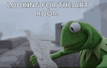Kermit The Frog Looking For Directions GIF
