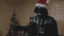 Darth Vader Christmas GIF - Darth Vader Christmas Santa Claus GIFs