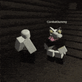 two certified dummy avatars are standing next to each other