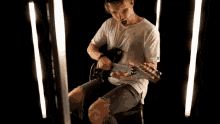 Playing Guitar Cole Rolland GIF - Playing Guitar Cole Rolland Jamming Out GIFs