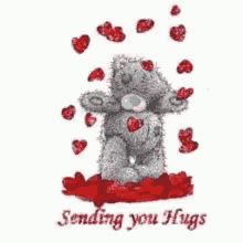 Sending You Hugs Teddy Bear GIF - Sending You Hugs Teddy Bear Teddy Bear Hugs GIFs