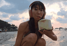 Coconut Drinking GIF