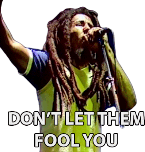 Dont Let Them Fool You Bob Marley Sticker - Dont Let Them Fool You Bob Marley Could You Be Loved Stickers