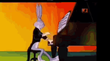 Bugs Bunny Piano GIF - Bugs Bunny Piano GIFs