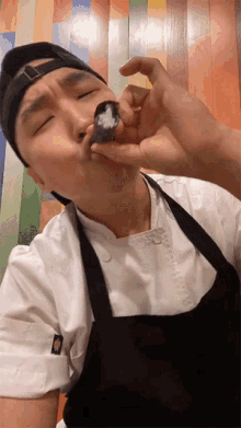 Smoking Chef Chris Cho GIF - Smoking Chef Chris Cho Dope GIFs