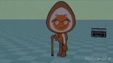 a drawing of a cartoon character with the name frailanimator on the bottom right