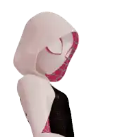 a cartoon character with a lightning bolt on the back of her outfit