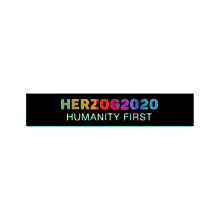 yang gang herzog2020 humanity first banner