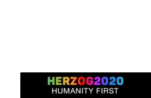 Yang Gang Herzog2020 Sticker - Yang Gang Herzog2020 Humanity First Stickers