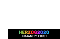 Yang Gang Herzog2020 Sticker - Yang Gang Herzog2020 Humanity First Stickers