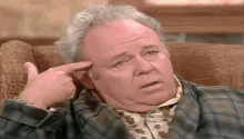 archie bunker kill me now just shoot me get it over with tongue out