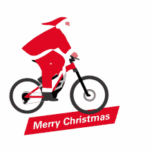 christmas xmas bike santa cycling