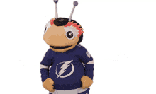 nhl mascot hello welcome arms wide