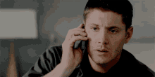 Phone Call Dean Winchester GIF - Phone Call Dean Winchester Jensen Ackles GIFs