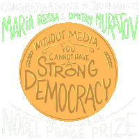 Congratulations To Journalists Maria Ressa Sticker