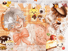 a collage of cartoon characters including a rabbit and a dog