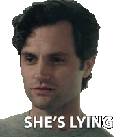 a man says she 's lying next to a white background