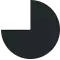 a black circle with a white arrow pointing to the right .