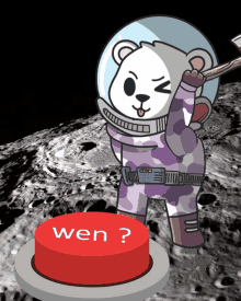 Spacebudz Wen Bear GIF - Spacebudz Wen Bear Bear Budz GIFs