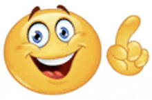 a smiley face is giving a thumbs up sign .