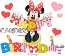 Mini Mouse Happy Birthday GIF - Mini Mouse Happy Birthday Happy Birthday To You GIFs