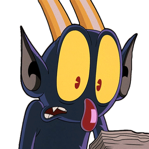 Shocked The Devil Sticker - Shocked The Devil The Cuphead Show Stickers