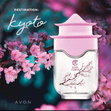 a bottle of perfume called kyoto flower
