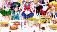 Sailor Moon Sailor Mars GIF - Sailor Moon Sailor Mars Sailor Jupiter GIFs