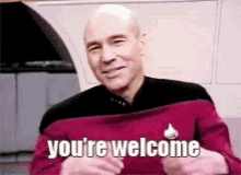 Star Trek Youre Welcome GIF - Star Trek Youre Welcome Picard GIFs