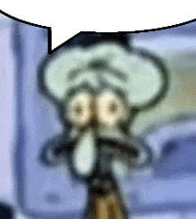 Squidward Low Quality Speech Bubble GIF