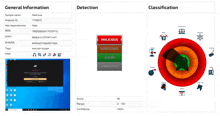 a screenshot of a computer screen showing general information detection and classification