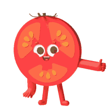 the other half tomato thumbs up okay ok