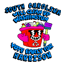 South Carolina Will Clean Up Washington Washington Dc Sticker - South Carolina Will Clean Up Washington Washington Dc Vote Early For Jamie Harrison Stickers