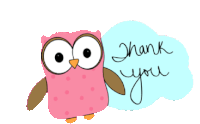 Thank You Owl Sticker - Thank You Owl Stickers