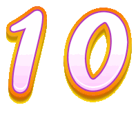 a cartoon illustration of the number ten