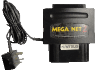 a mega net 2 charger with a cord attached