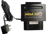 a mega net 2 charger with a cord attached