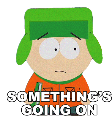 Somethings Going On Kyle Broflovski Sticker - Somethings Going On Kyle Broflovski South Park Stickers