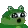 a pixel art frog with a surprised look on its face .