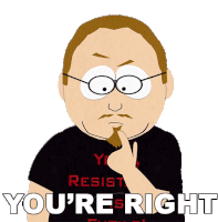 Youre Right Pizza Face Sticker - Youre Right Pizza Face South Park Stickers