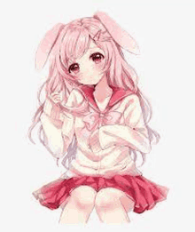 Pink Haired Anime Girl GIF