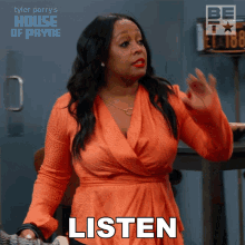 Listen Miranda Payne GIF - Listen Miranda Payne House Of Payne GIFs