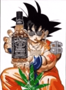 Goku Swag Weed GIF