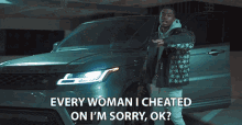 Every Woman I Cheated On Im Sorry Ok Neno Calvin GIF - Every Woman I Cheated On Im Sorry Ok Neno Calvin Im A Bad Man Song GIFs