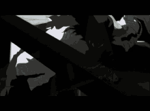 a black and white image with a white border
